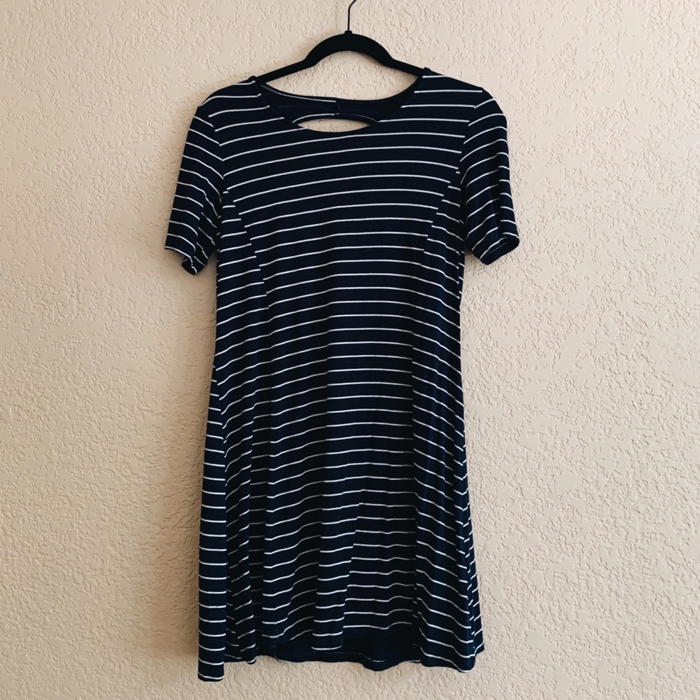 Open back T-shirt dress